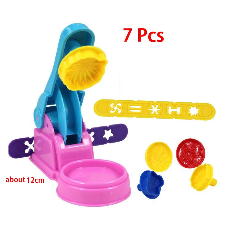 Children Dough Tool Set 3D Plastic Mold And Dough Clay Knife Mold Boys And Girls DIY Toy Cutting Roller And Game Accessories