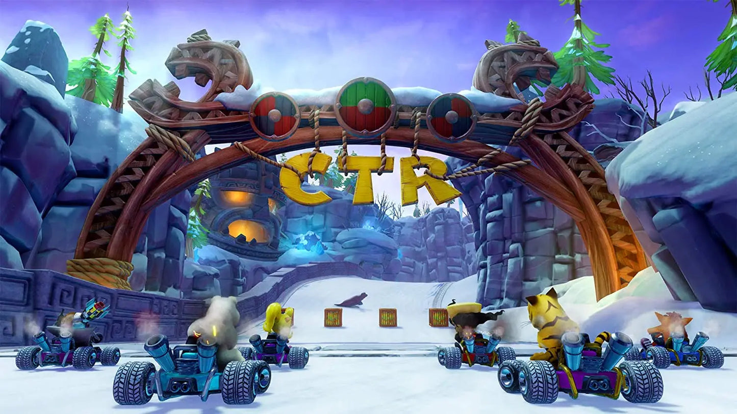 Crash Team Racing - Nitro Fueled Playstation 4 Original PS4 Product Disk Game Video Gaming station Console Gameplay DvD Toys CD