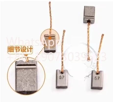100pcs Degassing pump motor #67 carbon brush 5*8*12mm For Fresenius 4008 Dialysis Machine Parts
