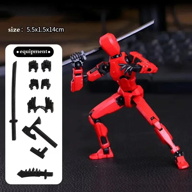 Titan 13 Action Figures T13 Figure 3D Printed Multi-Jointed Movable Lucky 13 Action Figure Nova 13 Action Figure Dummy