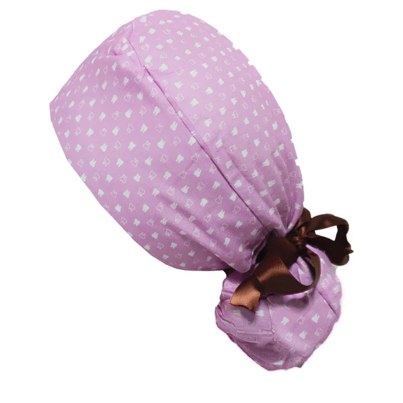 Operation Headgear Hat Nurse Cap Bandanna Printed Butterfly Hat Soft Breathable Surgical Cap Headwear Hospital Accessories