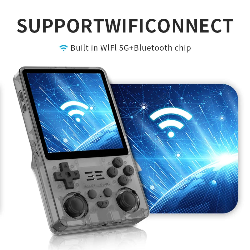 NEW POWKIDDY RGB20SX Handheld Game Console 720*720 4 Inch IPS Screen Built-in WIFI Retro Gaming Opending Linux Children's Gifts