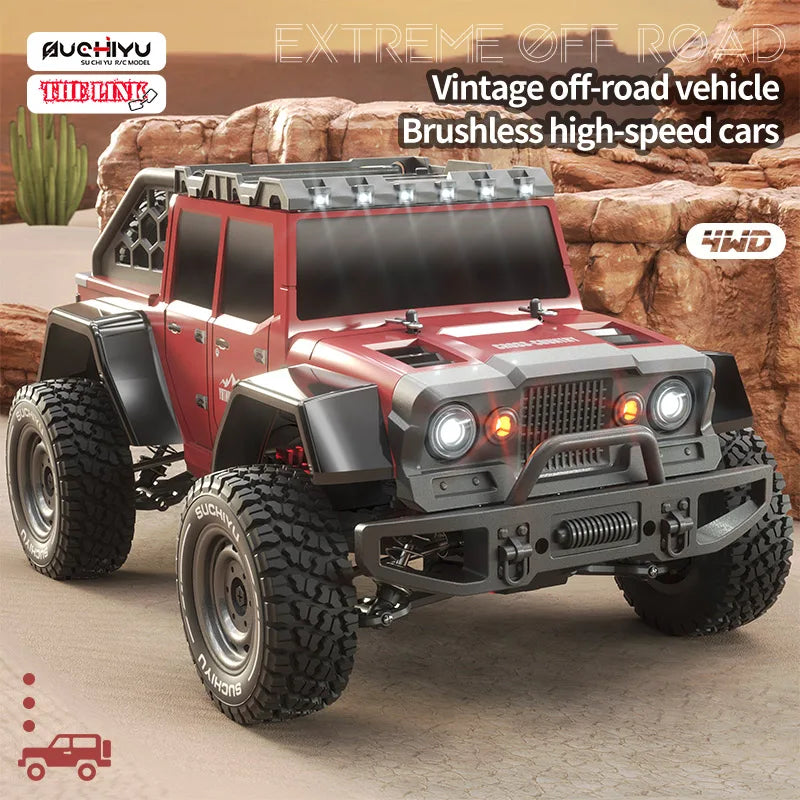 1/16 4x4 Off-Road Rc Car 4WD Brushless Drift Car 70KM/H High-Speed Remote Control Electric Vehicle Toy for Birthday Gift for Kid