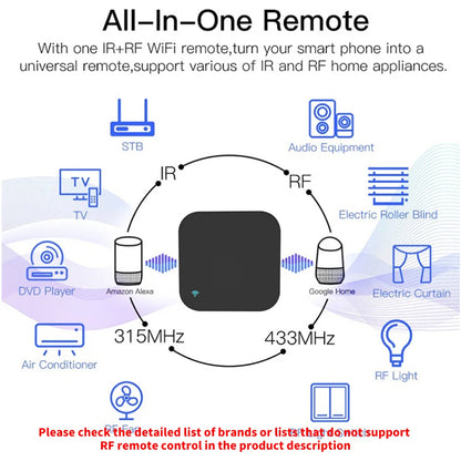 Tuya Smart RF IR Remote Control WiFi Smart Home for Air Conditioner ALL TV LG TV Support Alexa,Google Home