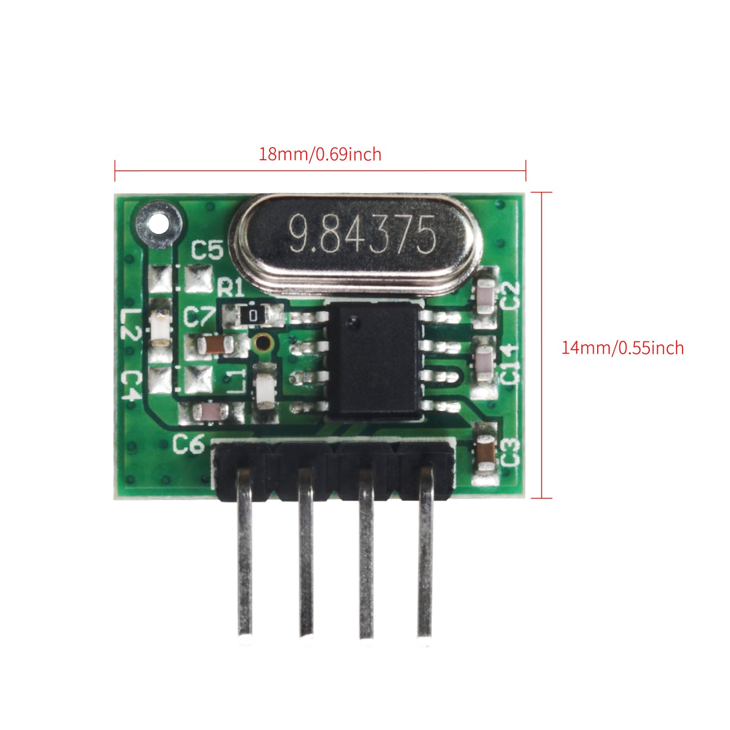 QIACHIP 433 Mhz Superheterodyne RF Receiver and Transmitter Module For Arduino Uno Wireless Module Diy Kit Free Gift antenna