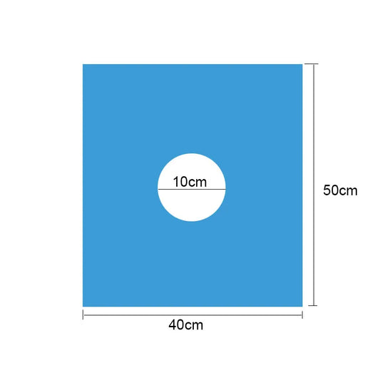50pcs Disposable Surgical Drapes Hole Cover Non-woven Sterile Hole Sheet Blue Surgical Towel Individually Package
