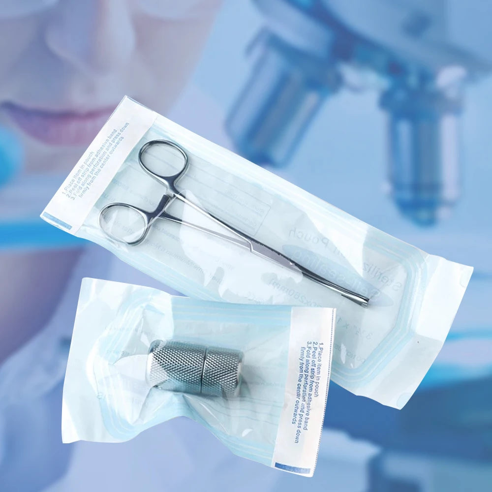 200/20/10PCS Disposable Self-sealing Sterilization Pouches Bags 7 Sizes Medical-grade Bag Disposable Nail Art Tattoo Accessories