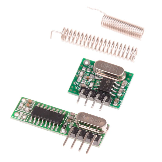 1pc 433 Mhz Superheterodyne Rf Receiver Transmitter Antenna For Arduino Uno Wireless Module Diy Kit 433mhz Remote Control