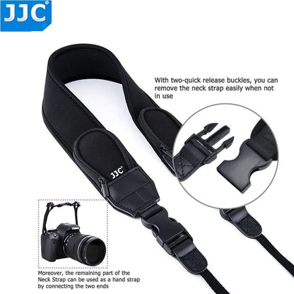 JJC Camera Neck Strap Shoulder for Canon 750D 700D 600D 70D M3 M10 Nikon D3400 D5500 Sony A6300 A6000 A7 Universal Belt Pouch