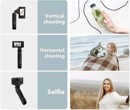 Replace Sony GP-VPT2BT Wireless Remote Camera Shooting Grip Vlogging Tripod Selfie Stick for Sony a6700 a7IV a7RV ZV-1II ZV-1f