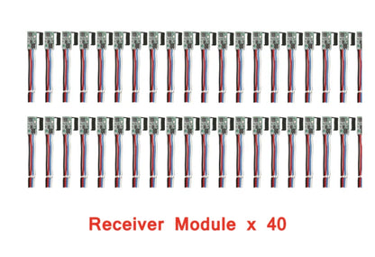 40pcs 433.92Mhz Universal Wireless DC 3.6V-24V Remote Control Switch QIACHIP 1 CH RF Relay Receiver LED Light Controller DIY Kit