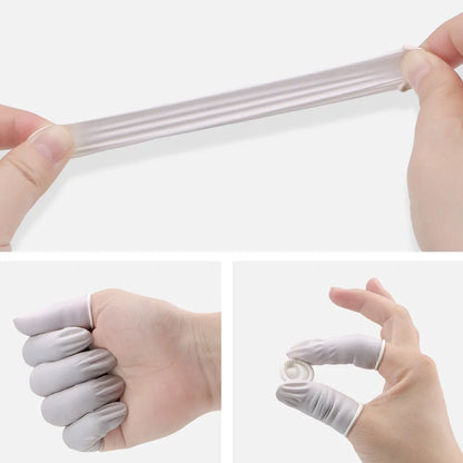 Non-toxic White Protective Rubber Gloves Nature Latex about 260/700 Piece Disposable Fingertip Gloves Finger Cots