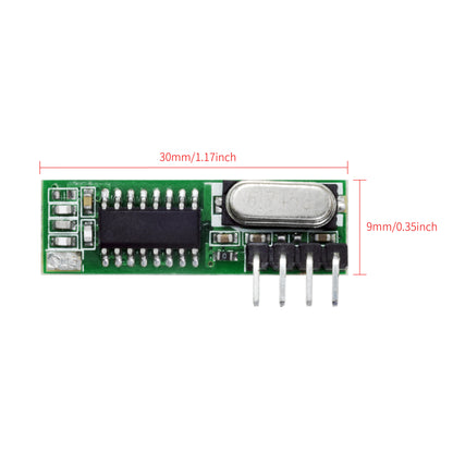 QIACHIP 433 Mhz Superheterodyne RF Receiver and Transmitter Module For Arduino Uno Wireless Module Diy Kit Free Gift antenna