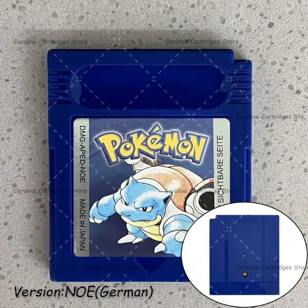 GBC Video Game Cartridge Console Card Pokemon Blue/Crystal/Green/Gold/Red/Silver/Yellow Full-size Chip with Multi-language