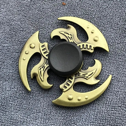 Brass Color Finger Spinner Office Desk Toys ADHD Anxiety Zinc Alloy Fidget Spinner Cool Funny Hand Spinning Adults Gift