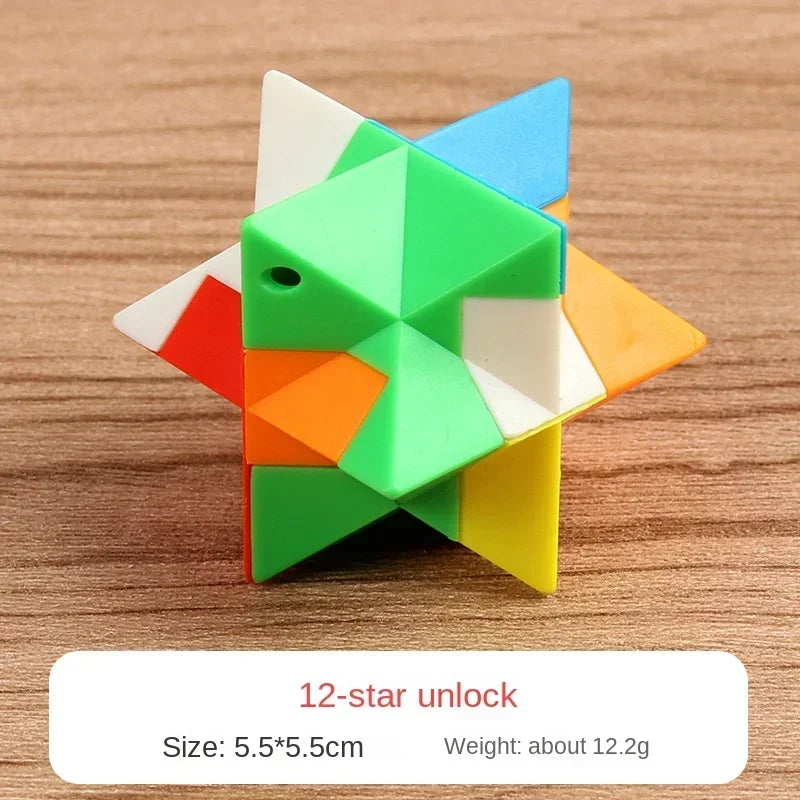 3D Puzzle Luban Lock Keychain Brain Teaser Game Magic Mini Cube Intellectual Children Educational Toys for Kids Adult Antistress