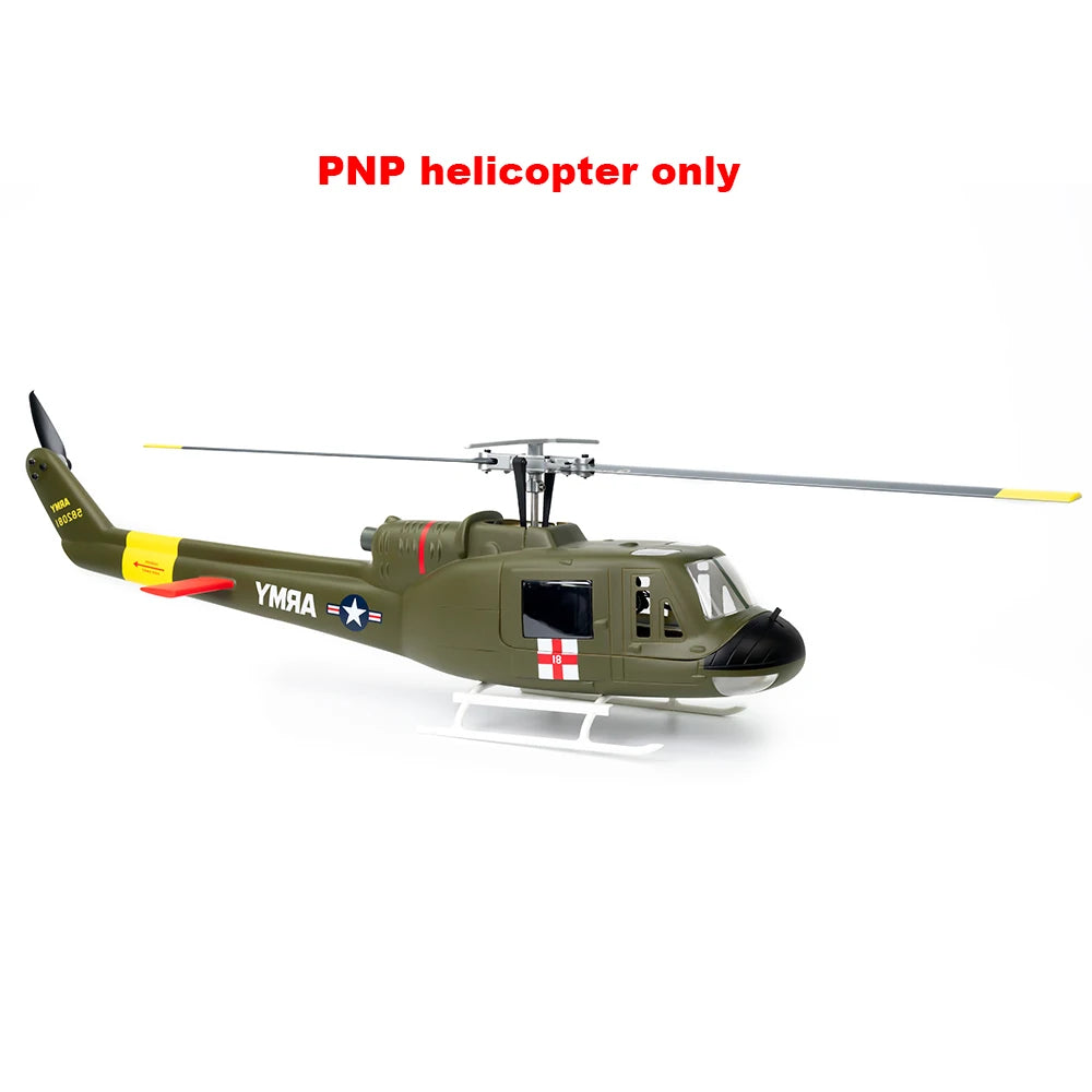 FLYWING UH1 V4 Scale RC Helicopter 470 size Helicopter Metal Rotor holder two Carbon Fiber blades UH-1 V3 10CH Scale Helicopter