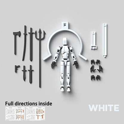 3D Printed Multi-articular Action Figures Mannequin With multiple accessories DIY modeling Model Toy for Kids Adults HolidayGift