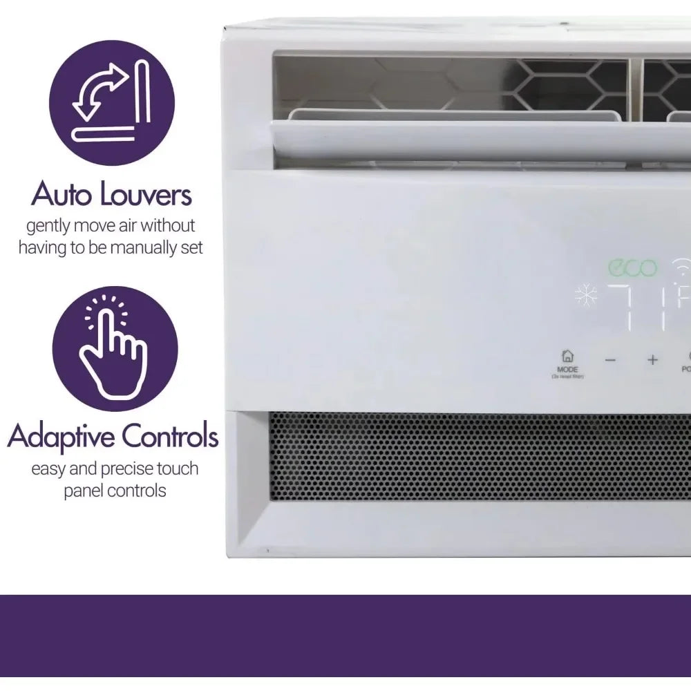 TU Window Air Conditioner and Dehumidifier, 115V, Window AC Unit for Apartment, Dorm Room, and Small to Medium Ro