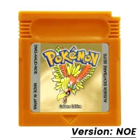 Pokemon GBC Games Cartridge 16 Bit Video Game Console Card Blue Crystal Golden Green Red Silver Yellow Multilanguage Fans Gift