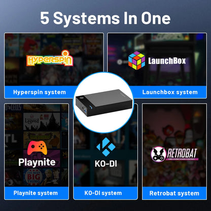 12T Gaming HDD with Hyperspin Launchbox Retrobat Playnite Super Console with 86000+ Retro Vidoe Game For PS3/PS2/PSP/WII/WIIU/DC