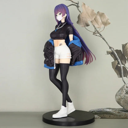 24cm Mask&Maiden Biya Una Action Figure Surgical Two-Dimensional Beautiful Girl Women'S Solid Figures Decoration Doll Toys