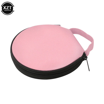 Portable CD DVD Case Storage Disc 20 Capacity Dual-use Oxford Cloth Storage Bag Round Holder with Zipper for Home Car CD Box Bag