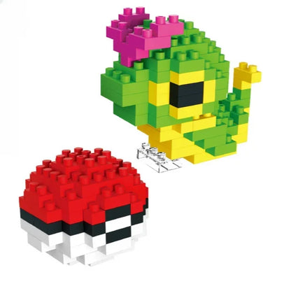 Pokemon Small Simple Building Blocks Pikachu  anime figure  Action Toys Graphics Diamond Mini Model Pocket Monster Collect Gift