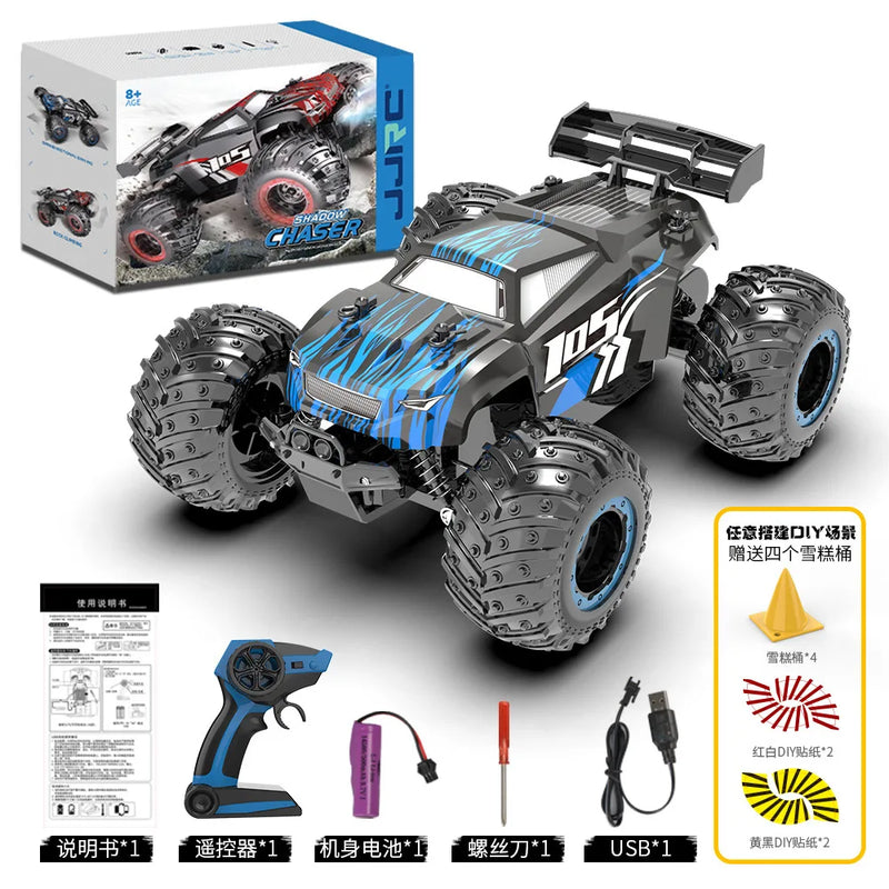 1：18 RC Car Electric High Speed Off-Road Cars Remote Control Cars with LED Light 2.4G 40KM/H Drift Toys for Boys Kids and Adults