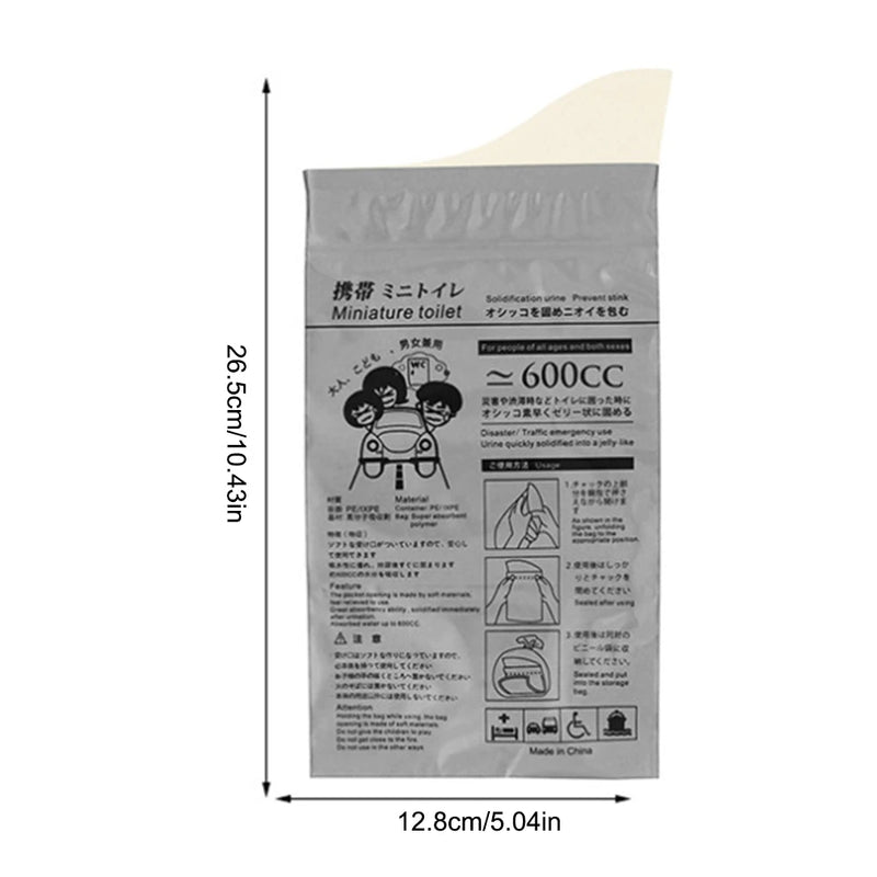 4-40PCS Outdoor Emergency Urine Bags 600ml Disposable Travel Mobile Toilet Portable Urinal Bag for Female Baby Male Vomiting Bag