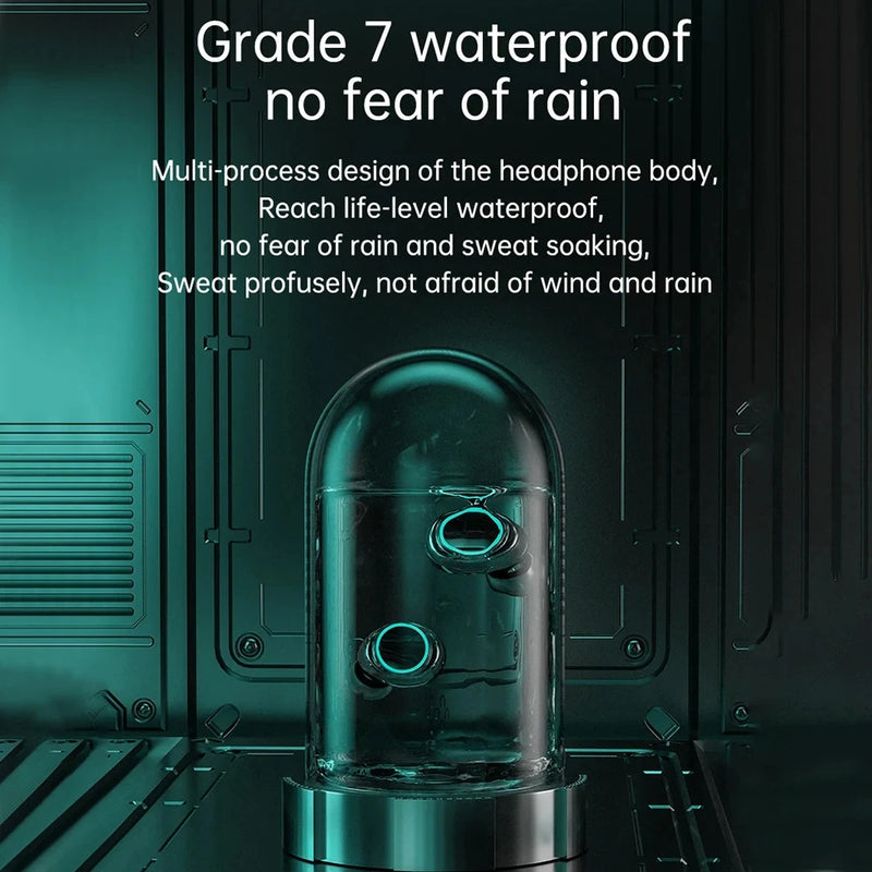 Bluetooth 5.3 Earphones Gaming Headsets TWS Wireless Headphones LED HiFi Stereo Sports Noise Reduction Touch Control Earbuds