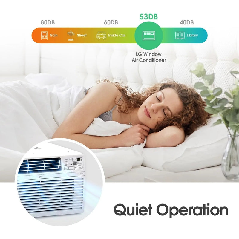 NEW LW1424RD, 14000 BTU Window Air Conditioner, 115V, 700 Sq.Ft.,w/ Remote, 3 Cooling & Fan Speeds, Auto Restart
