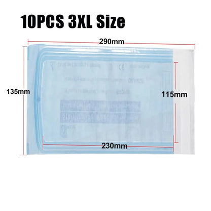 200/20/10PCS Disposable Self-sealing Sterilization Pouches Bags 7 Sizes Medical-grade Bag Disposable Nail Art Tattoo Accessories