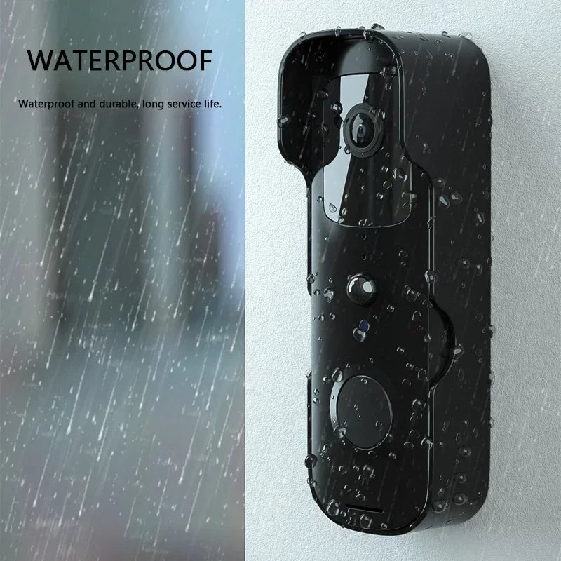Smart Video Doorbell Waterproof Night Vision Door Viewer 1080P FHD Camera Digital Visual Intercom WIFI 2.4G Tuya Door Bell