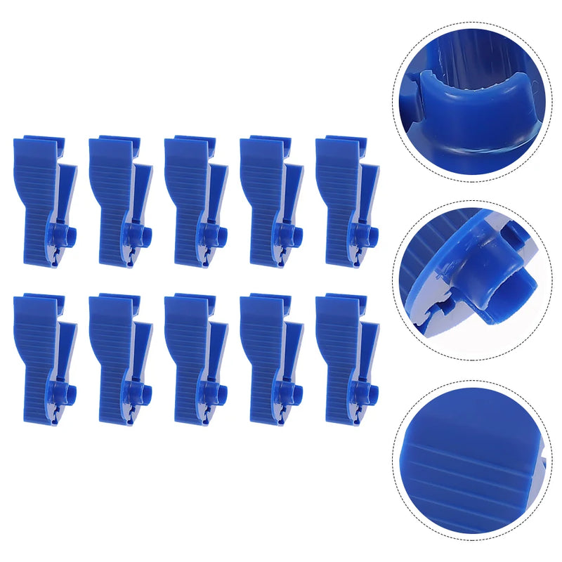 10 Pcs Permeable Pipe Clamp Peritoneal Dialysis Tubing Clamps Universal Fluid Exchange Abs Clips Equipment