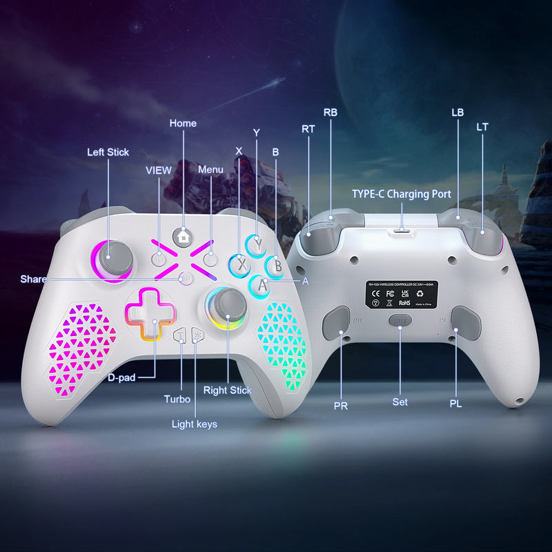 Xbox Wireless Controlller For Xbox One ,Xbox Seris S ,Xbox Series X Gamepads With Six Axis/Dual Vibra/Hall Effect Pc Joystick