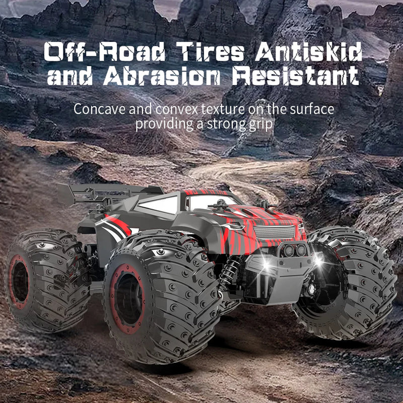 JJRC Q105 1:18 20 Km/h 2.4GHz Double Motors Drive Climbing With LED Light Off Road Remote Control Cars Drift Monster Truck Toys
