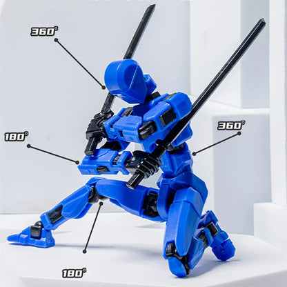 3D Printed Multi-articular Action Figures Mannequin With multiple accessories DIY modeling Model Toy for Kids Adults HolidayGift