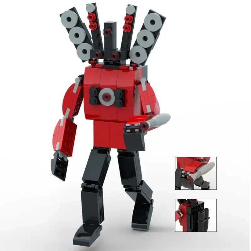 New Skibidi Toilet Weapon Titan TVMan Figure Building Block Toys For Boy Speakerman Bricks DIY Model Toy For Kid Adult Xmas Gift