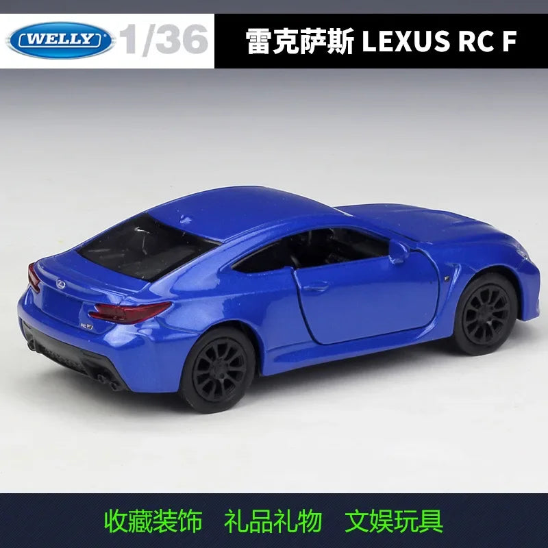 WELLY 1:36 LEXUS RC F High Simulation Diecast Car Metal Alloy Model Car Toys for Children Gift Collection B172