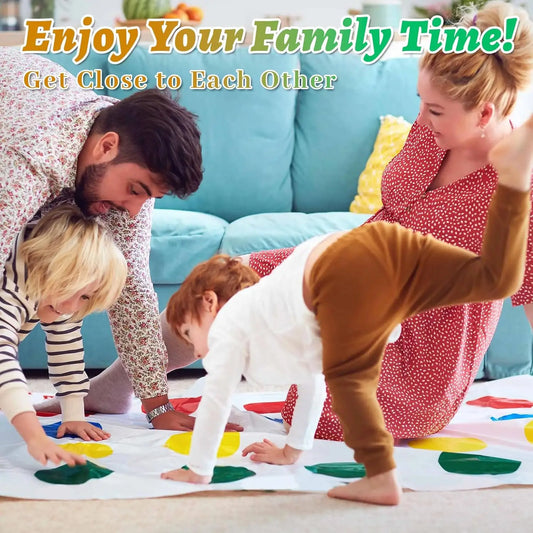 Twisting Game Balance Floor Play Mat Game with Spinner Funny Balance Games Pad Puzzle Games for Kids Adult Team Family Party