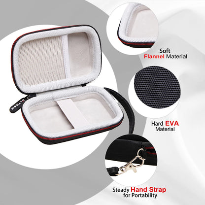 LTGEM EVA Hard Case for Samsung T7 Shield 1TB 2TB Portable SSD External Solid State Drive Protective Travel Carrying Storage Bag