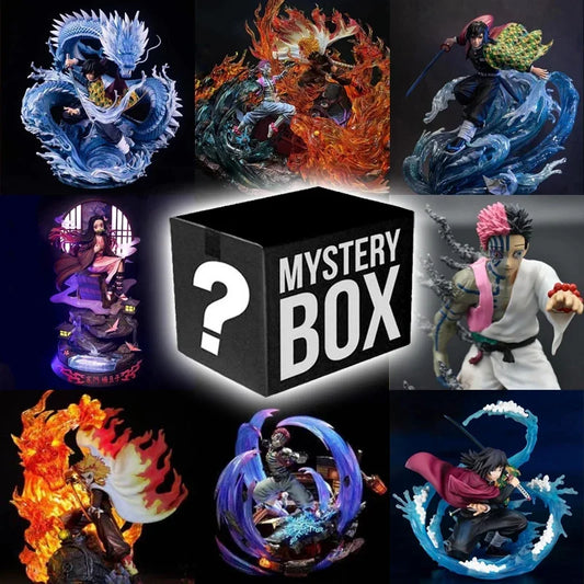 Demon Slayer Figure Anime Blind Box Mystery Box Kamado Nezuko Tanjirou Hashibira Inosuke Exquisite Figurines Surprise Box