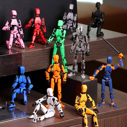 3D Printed Multi-articular Action Figures Mannequin With multiple accessories DIY modeling Model Toy for Kids Adults HolidayGift
