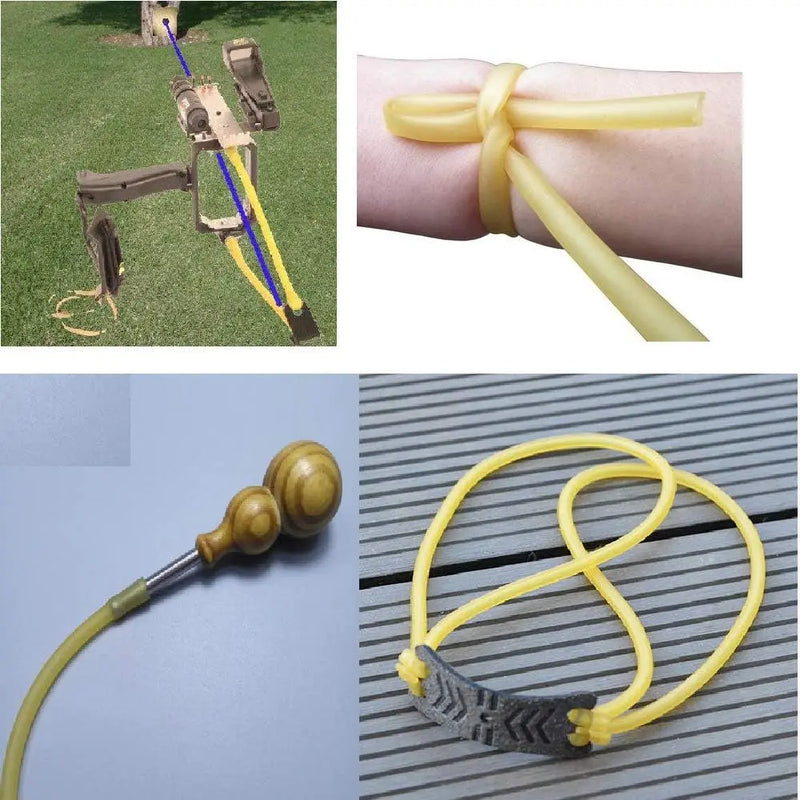 1M Nature Latex Rubber Hoses ID 1.6 ~18mm Slingshot Tubing Catapult  High Resilient Elastic Surgical Medical Tube