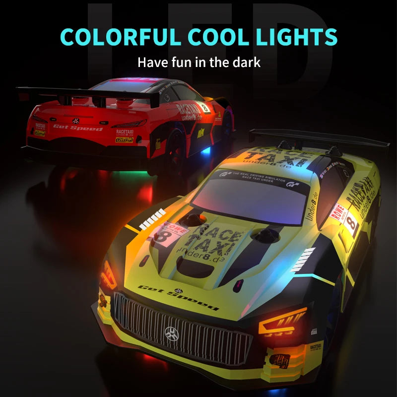JJRC Q165 2.4G Drift Rc Car 4WD Drift Car 1:18 Toy Remote Control GTR Car RC Racing Car Toy for Children Christmas Gifts ﻿