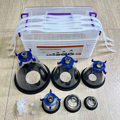 Enlarge animal surgical mask Pet Anesthesia Mask Dogs Cats Transparency Manual Resuscitator Veterinary Anesthesia Oxygen Mask