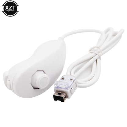 Game Left Handle Controller For Nintendo Wii Nunchuck Hand Curved Handle Controller Nunchuk For Wii Gamepad Accessories