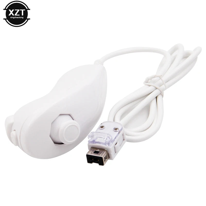 Game Left Handle Controller For Nintendo Wii Nunchuck Hand Curved Handle Controller Nunchuk For Wii Gamepad Accessories