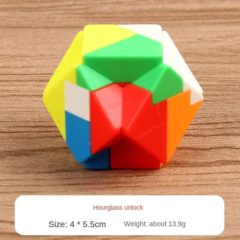 3D Puzzle Luban Lock Keychain Brain Teaser Game Magic Mini Cube Intellectual Children Educational Toys for Kids Adult Antistress